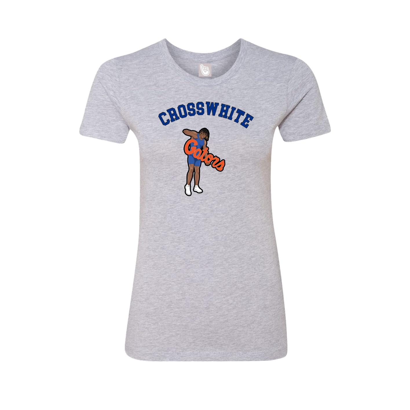 Fitted Women's Tee — Shirsey Arch in Grey