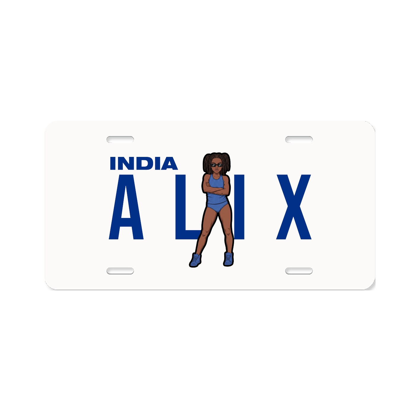 License Plate — Player Name in Classic