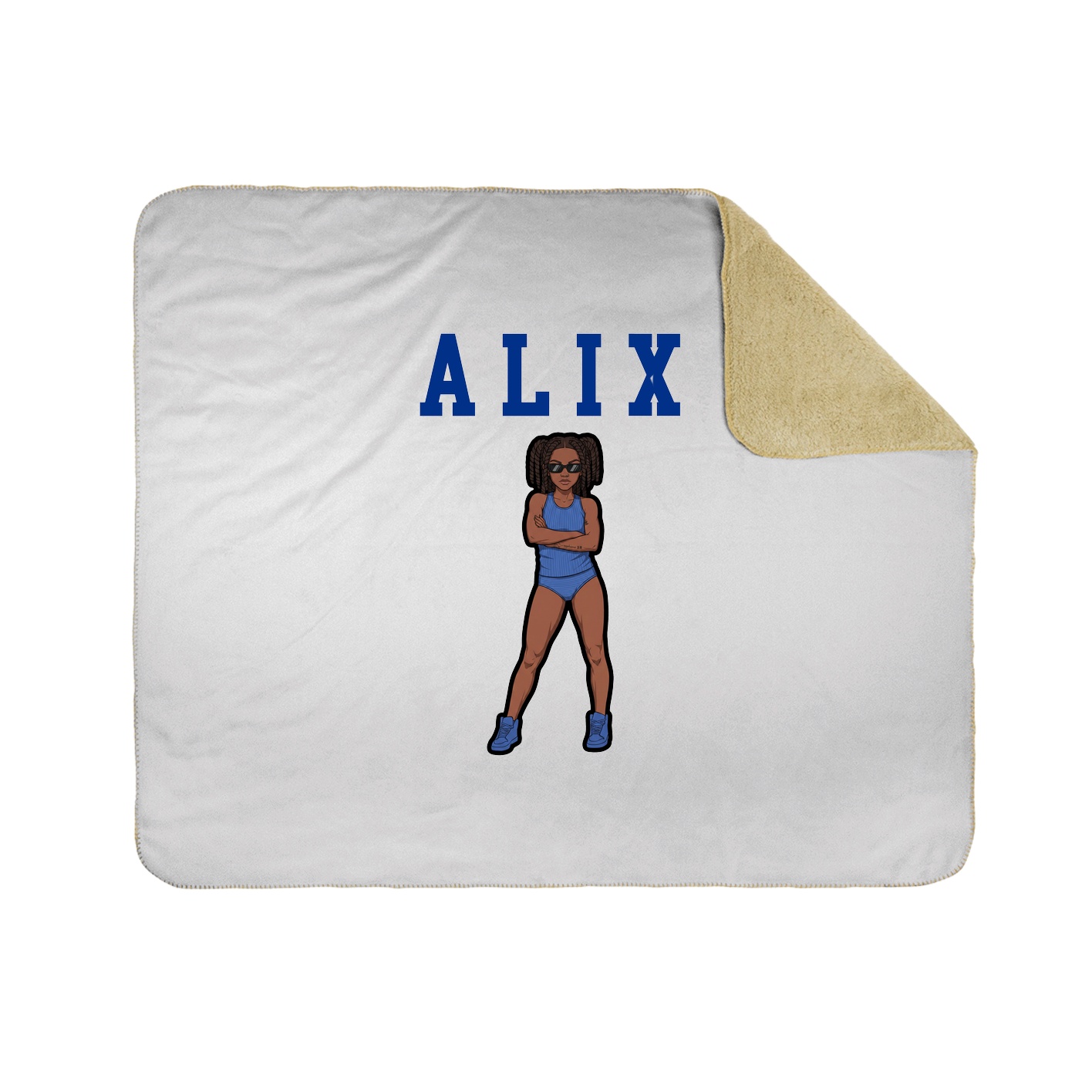 Throw Blanket — Shirsey in White