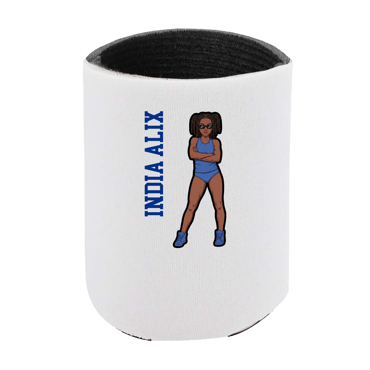 Can Holder — Name Vertical in White
