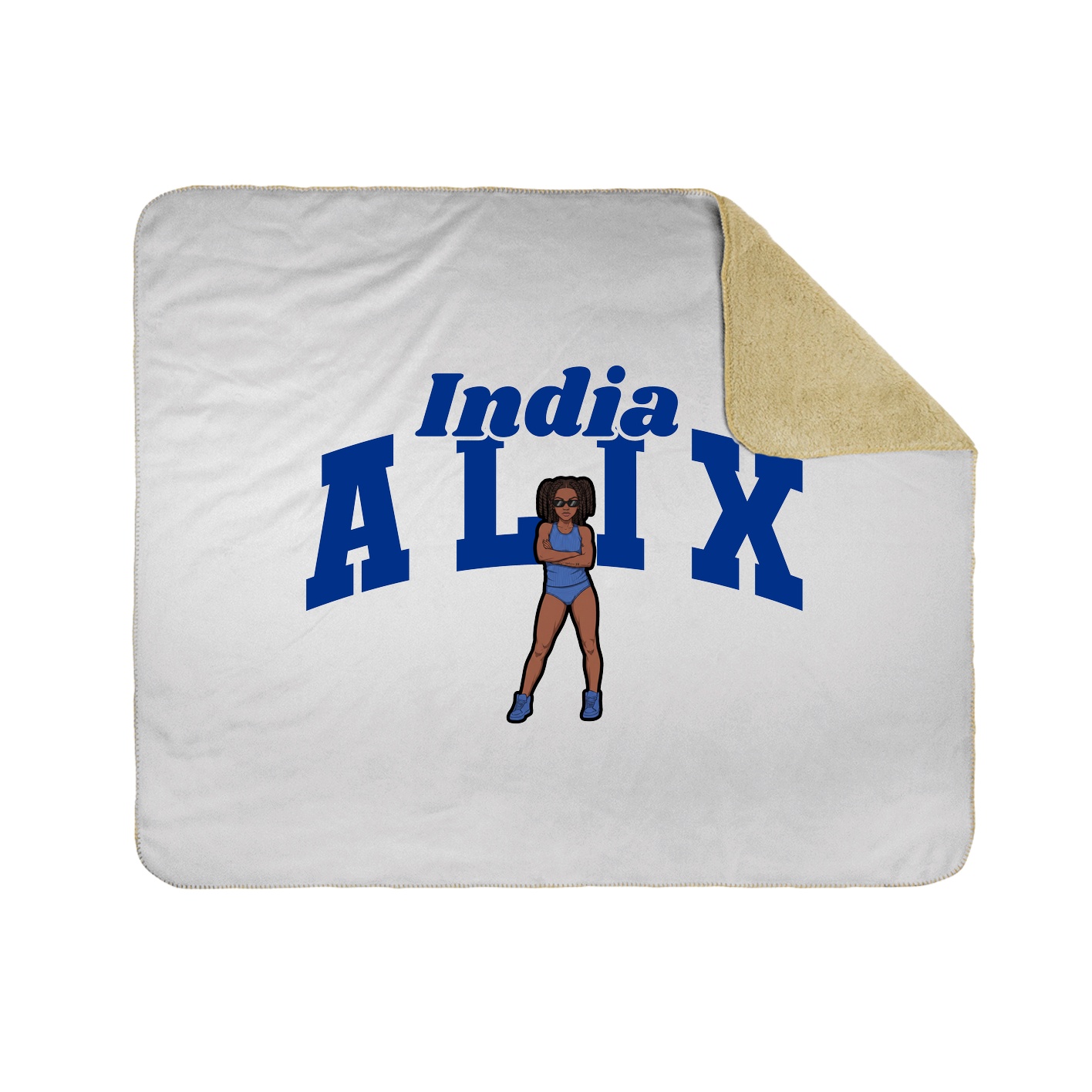 Throw Blanket — Signature Arch in White
