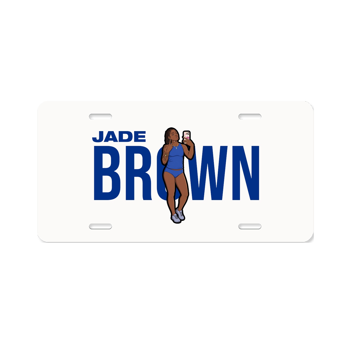 License Plate — Player Name in Classic
