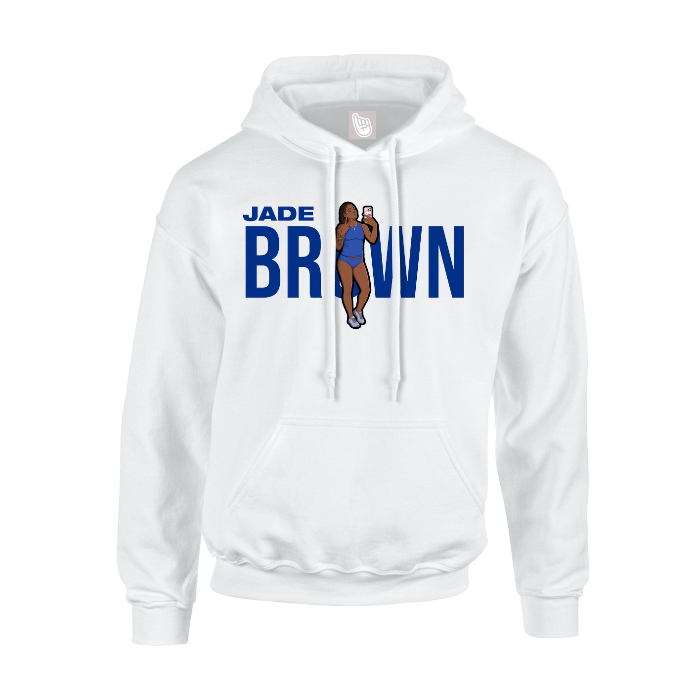 Youth Hoodie — Player Name in White