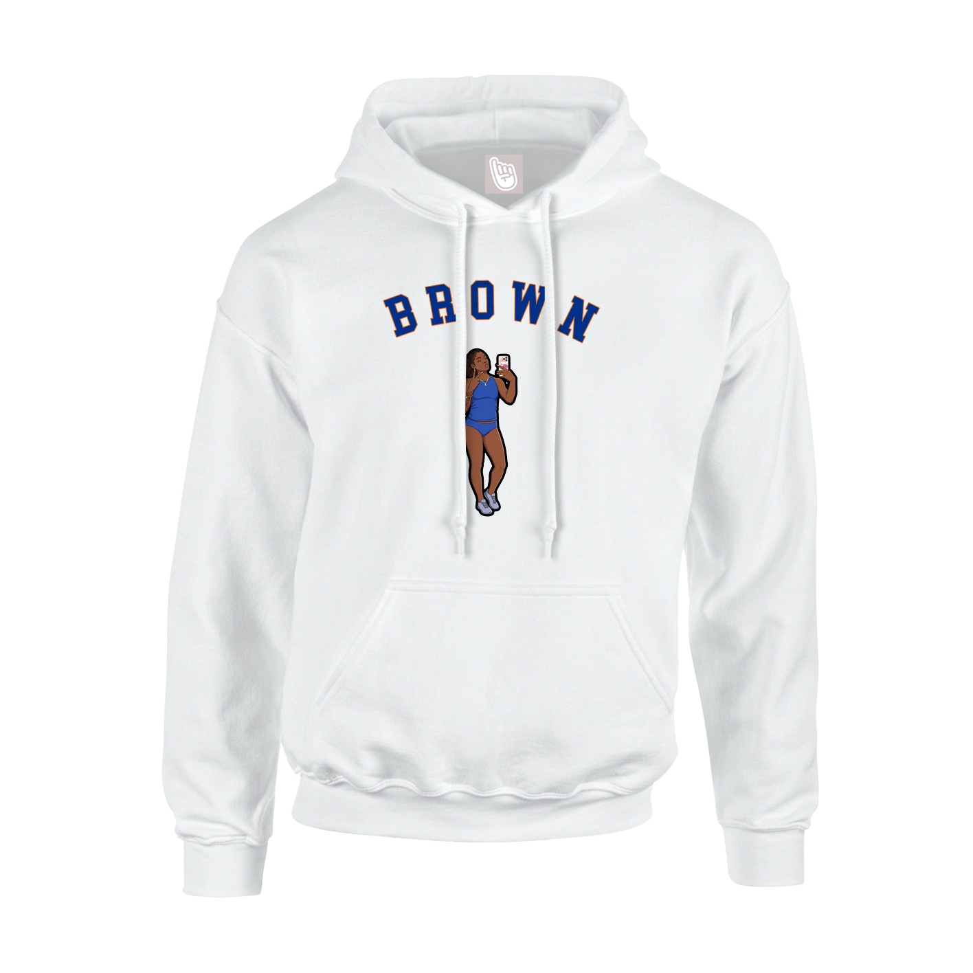 Youth Hoodie — Shirsey Arch in White