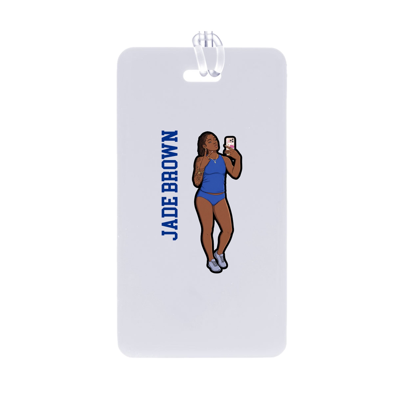 Bag Tag — Name Vertical in Classic
