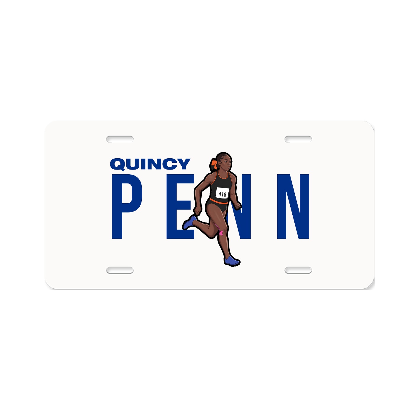 License Plate — Player Name in Classic