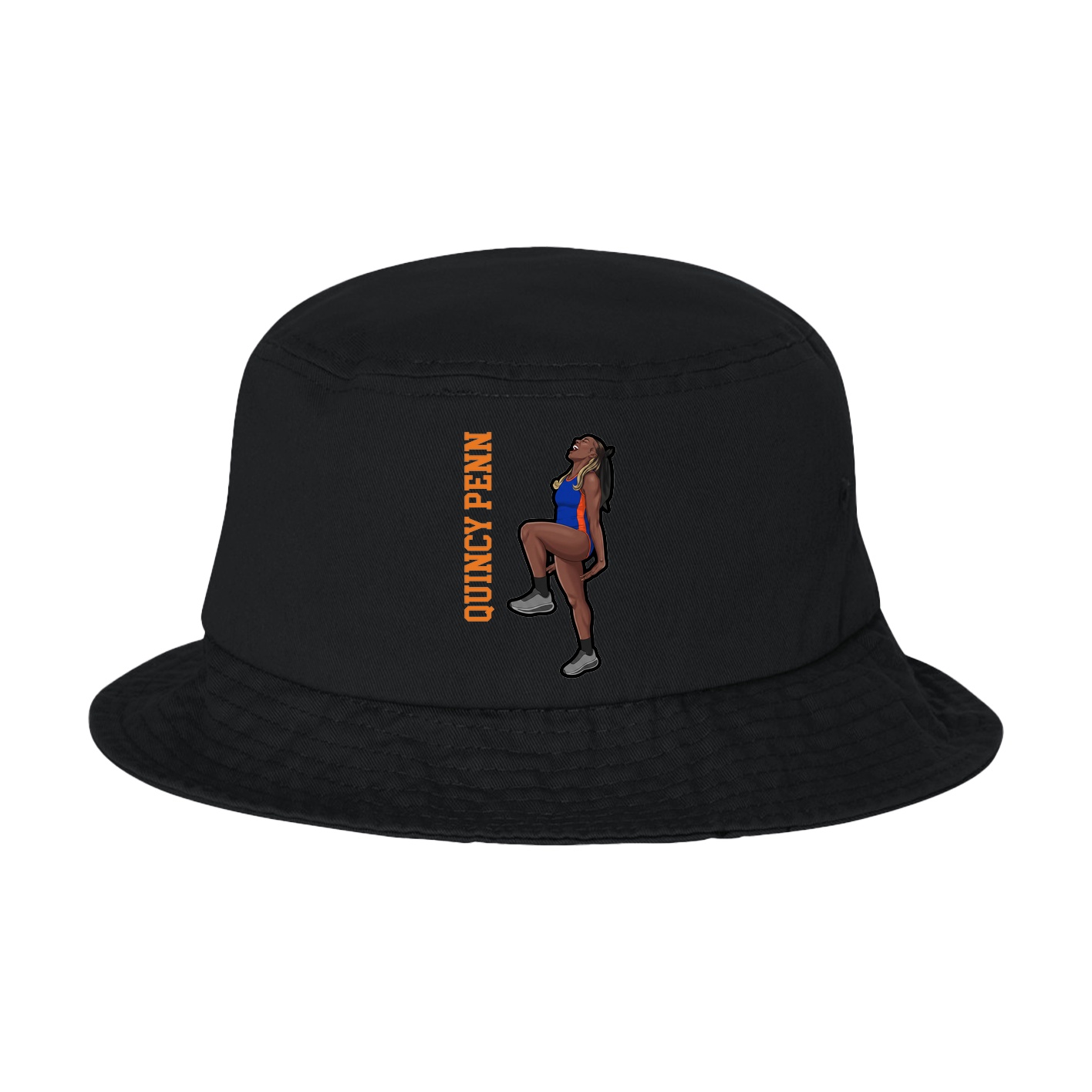 Bucket Cap — Name Vertical in Black