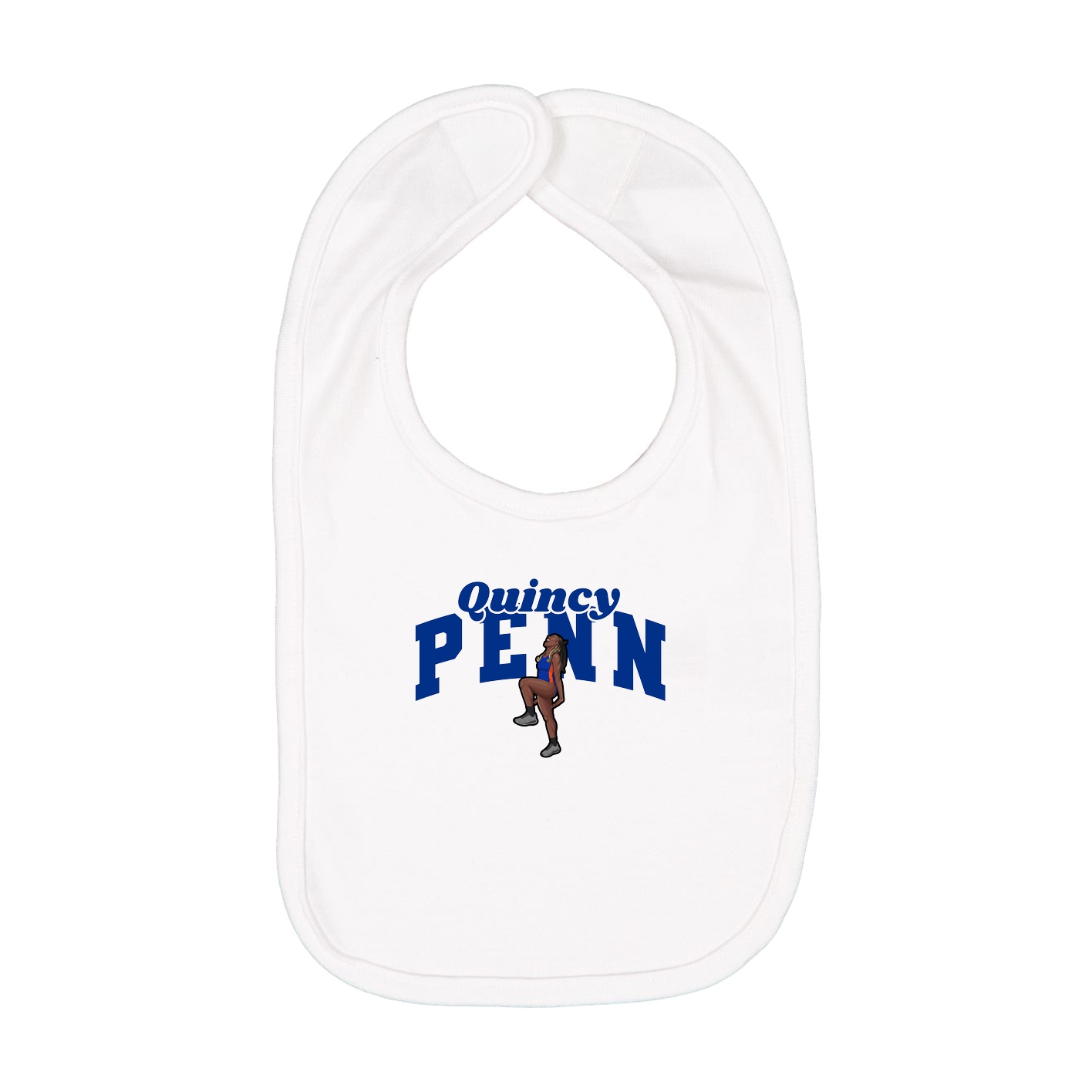 Infant Bib — Signature Arch in White