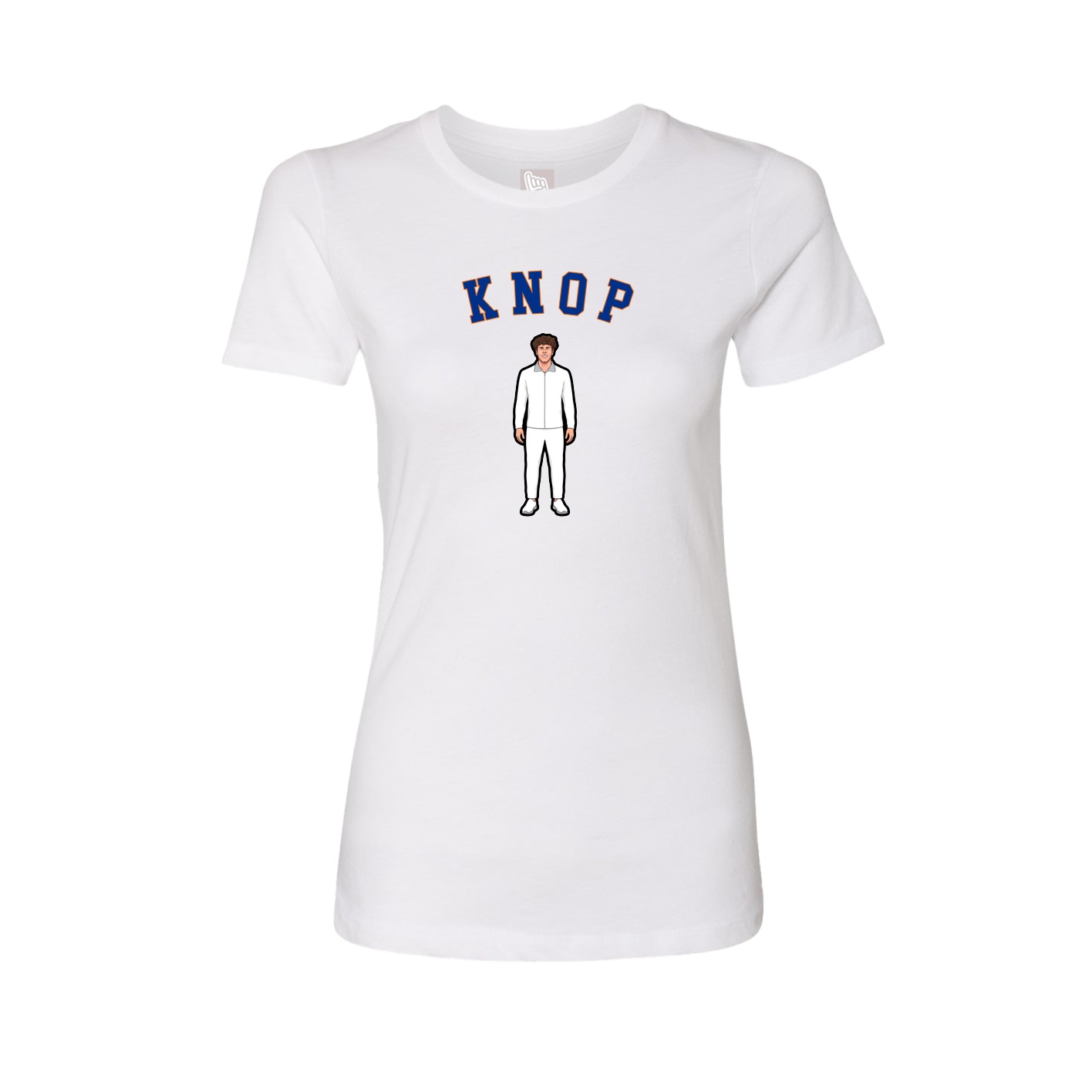 Fitted Women's Tee — Shirsey Arch in White