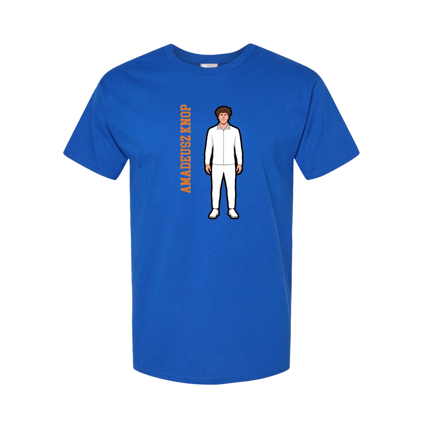 Youth Tee — Name Vertical in Royal