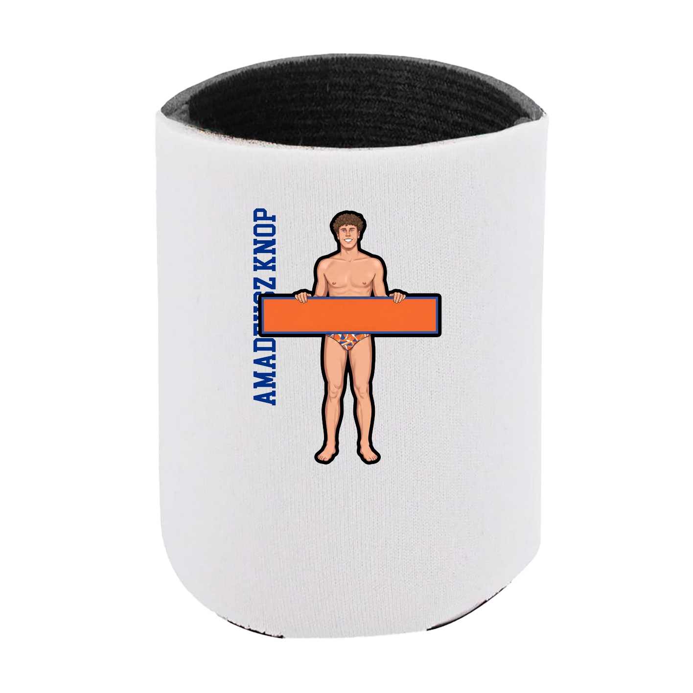 Can Holder — Name Vertical in White