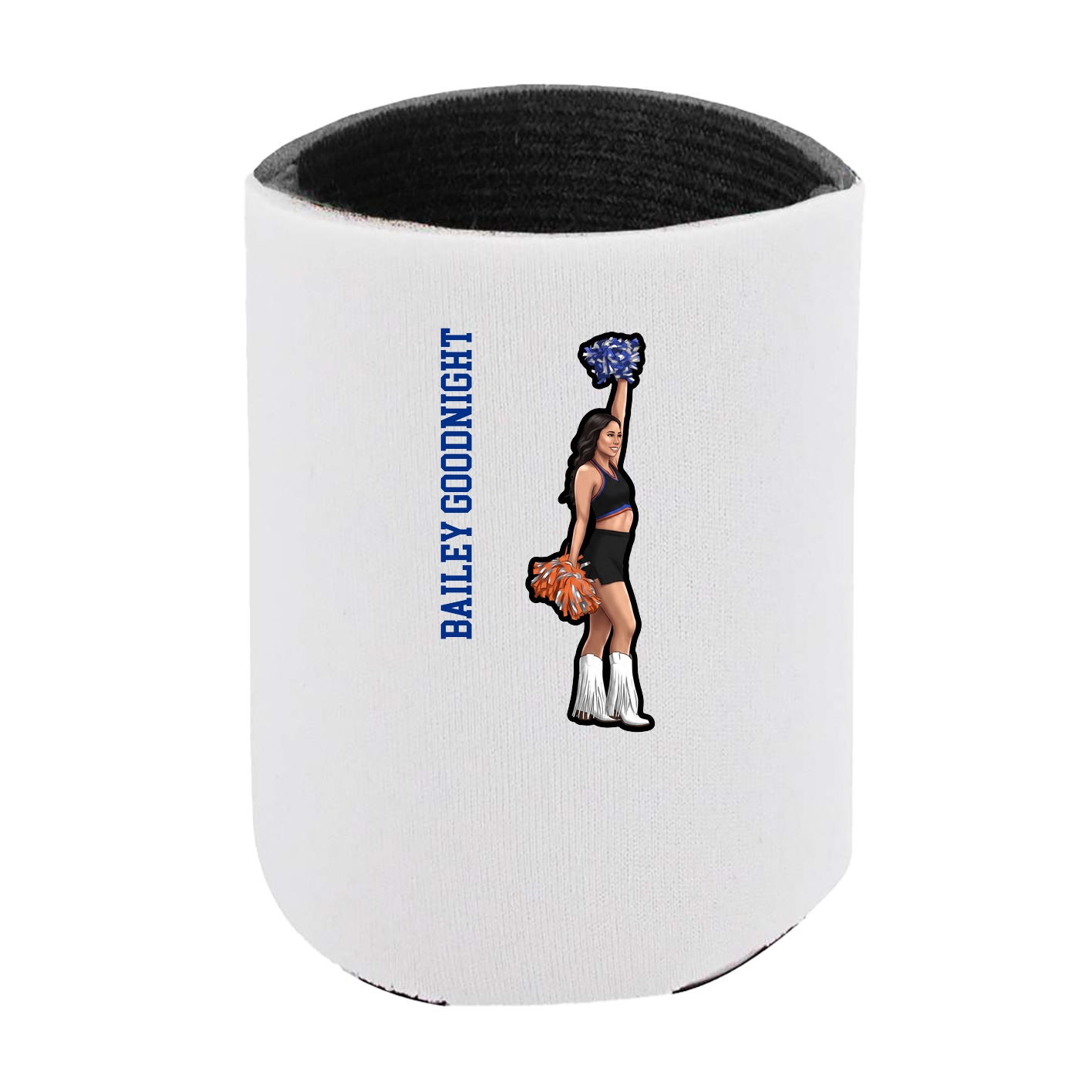 Can Holder — Name Vertical in White