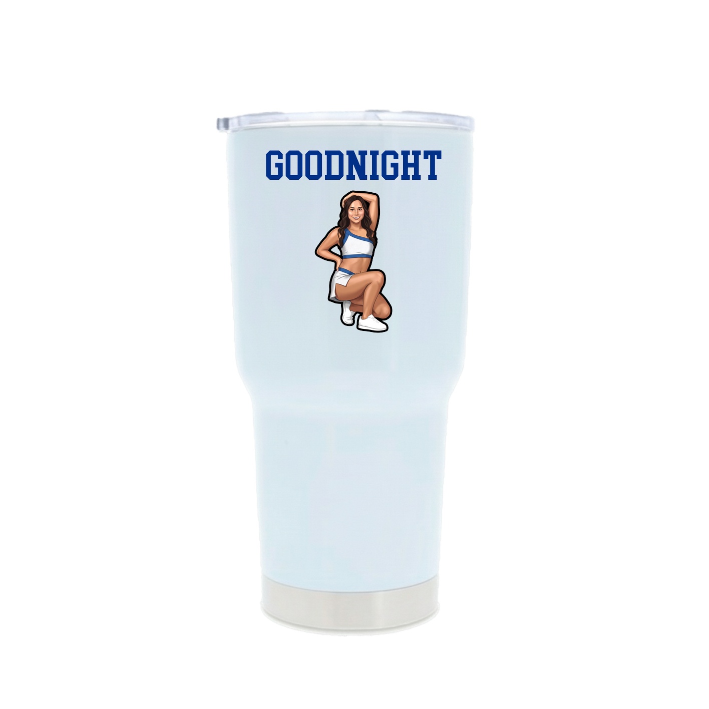 30oz Stainless Steel Tumbler — Shirsey in White