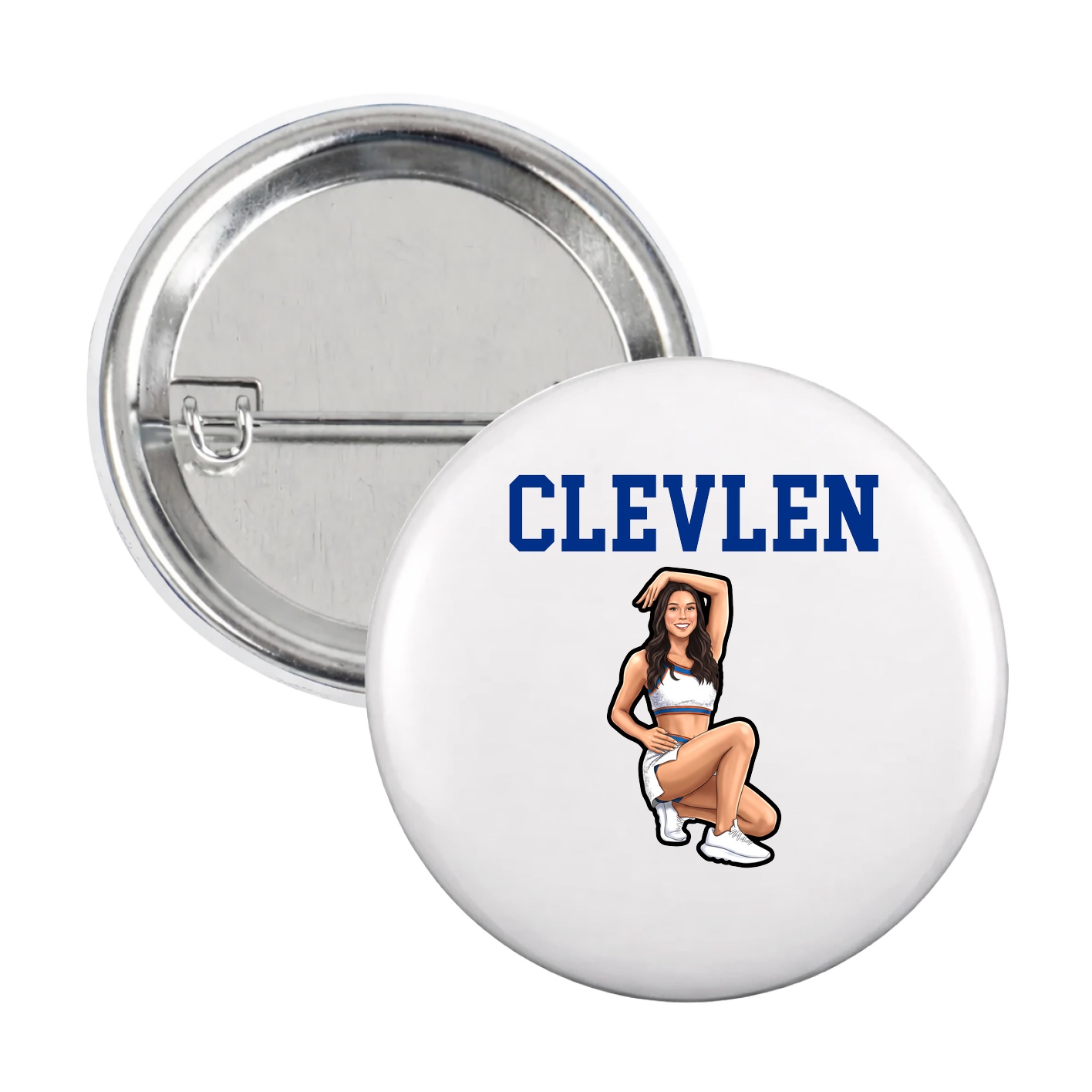Game Day Button — Shirsey in White
