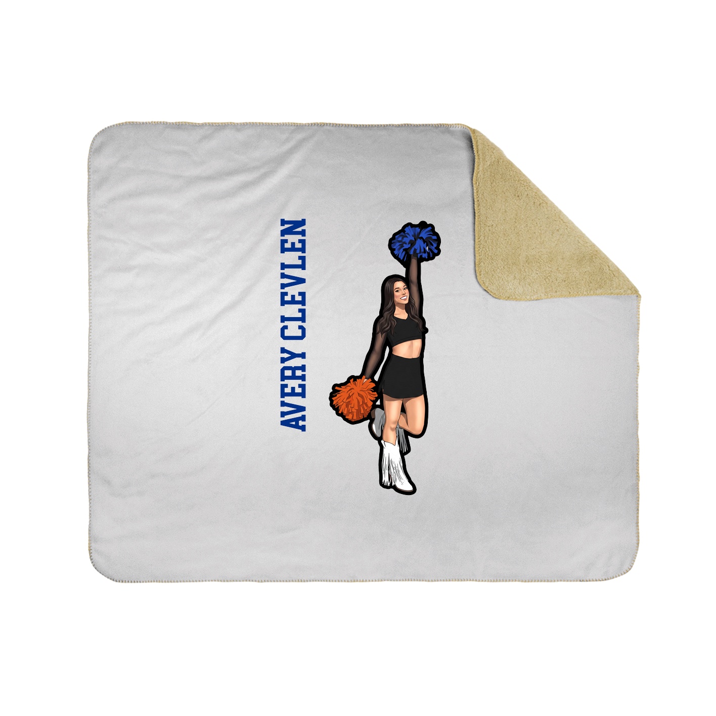 50x60 Sherpa Lined Throw Blanket