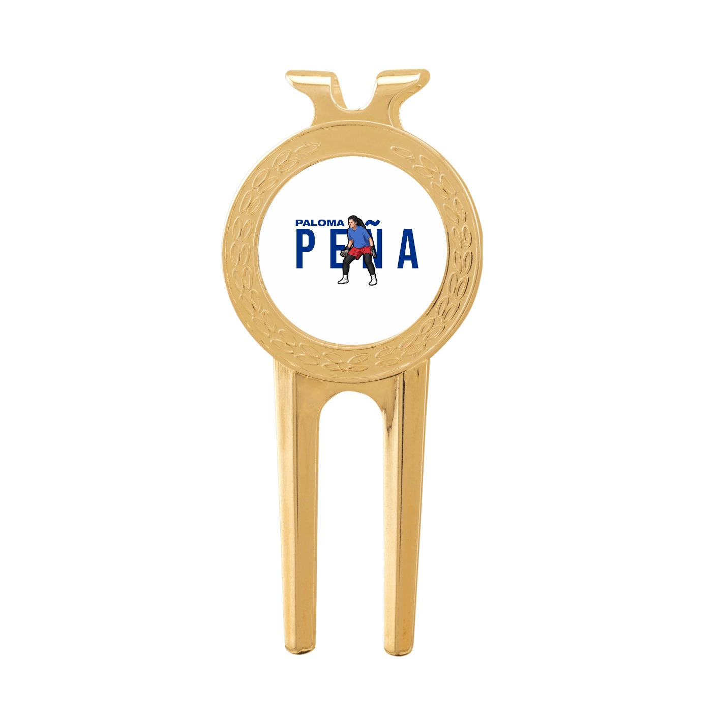 Divot Tool with Ball Marker — Player Name in Classic