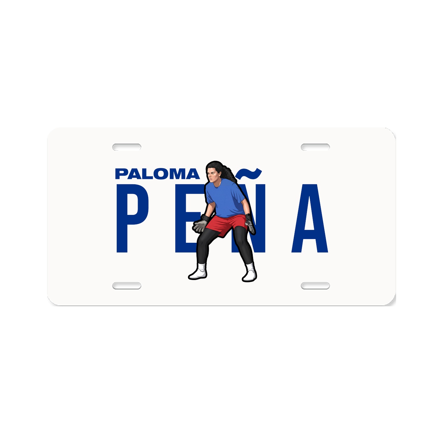 License Plate — Player Name in Classic