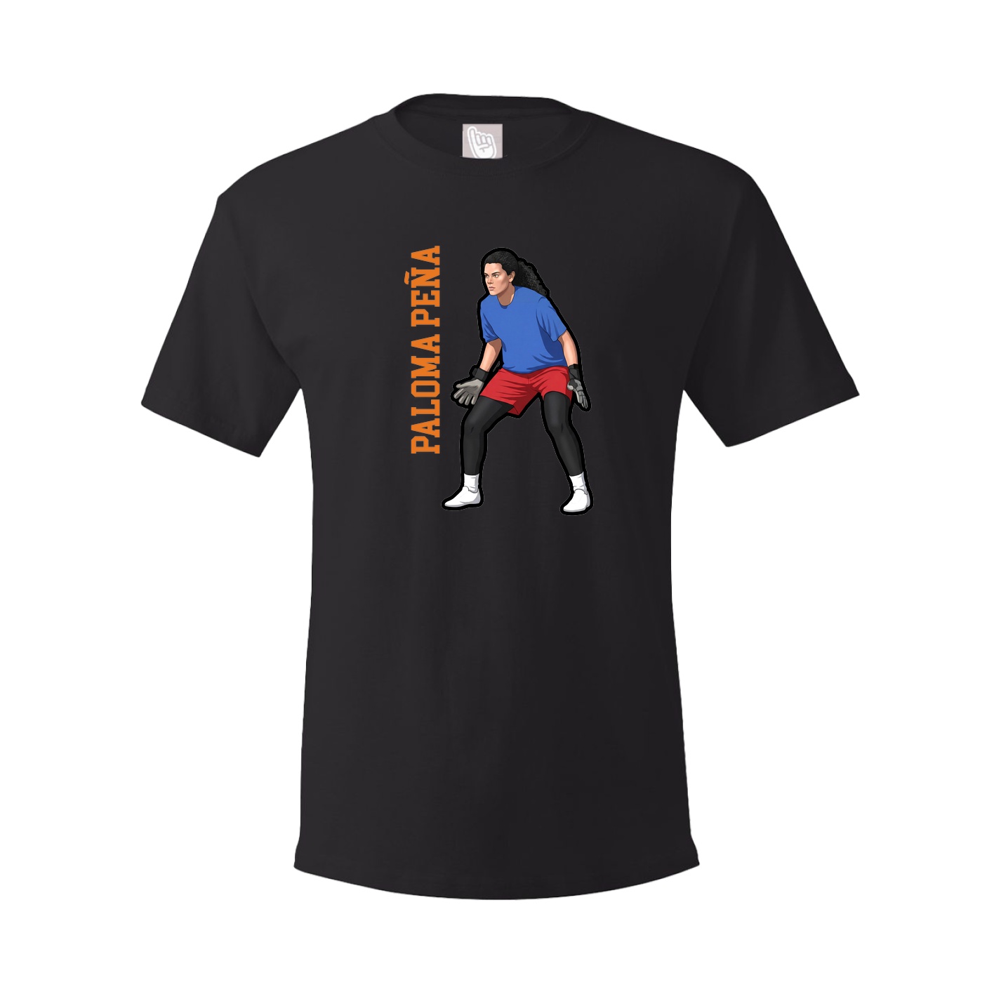 Tee — Name Vertical in Black