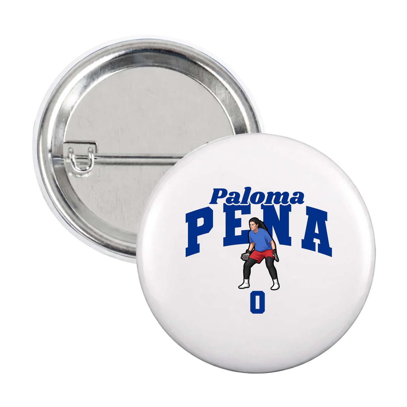 Game Day Button — Signature Arch in White