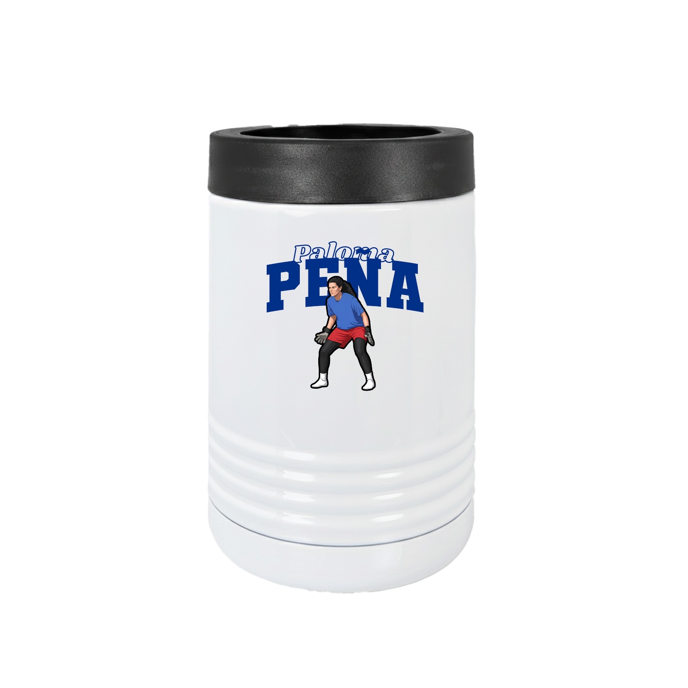 Beverage Holder — Name Arch in White