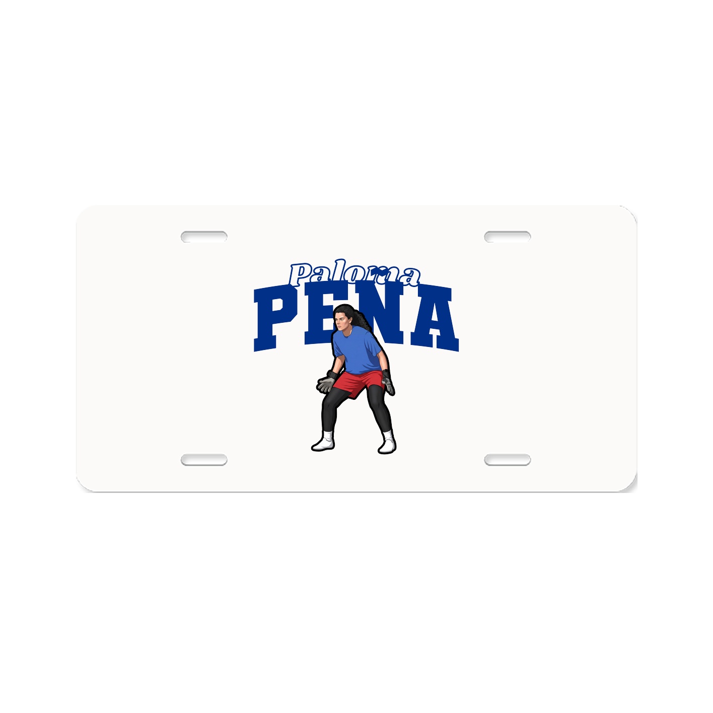 License Plate — Name Arch in Classic