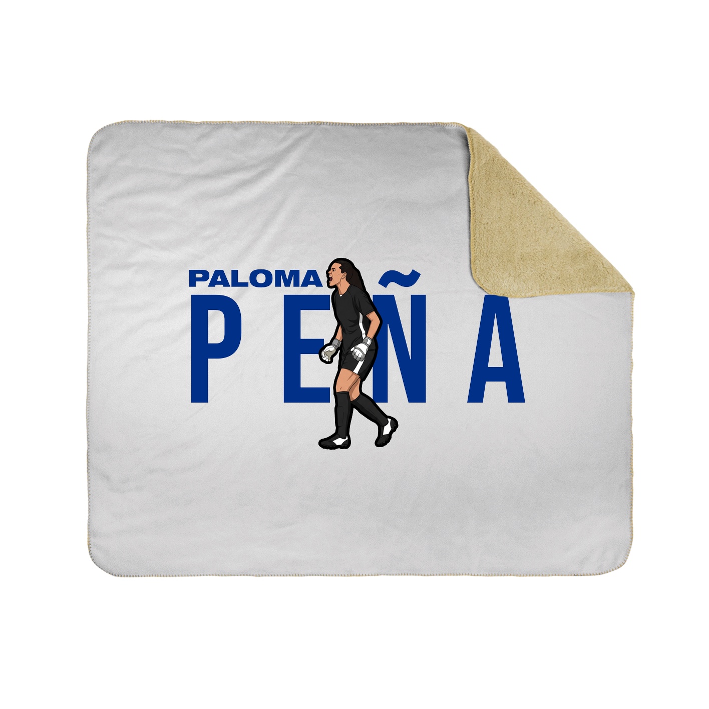 Throw Blanket — Player Name in White