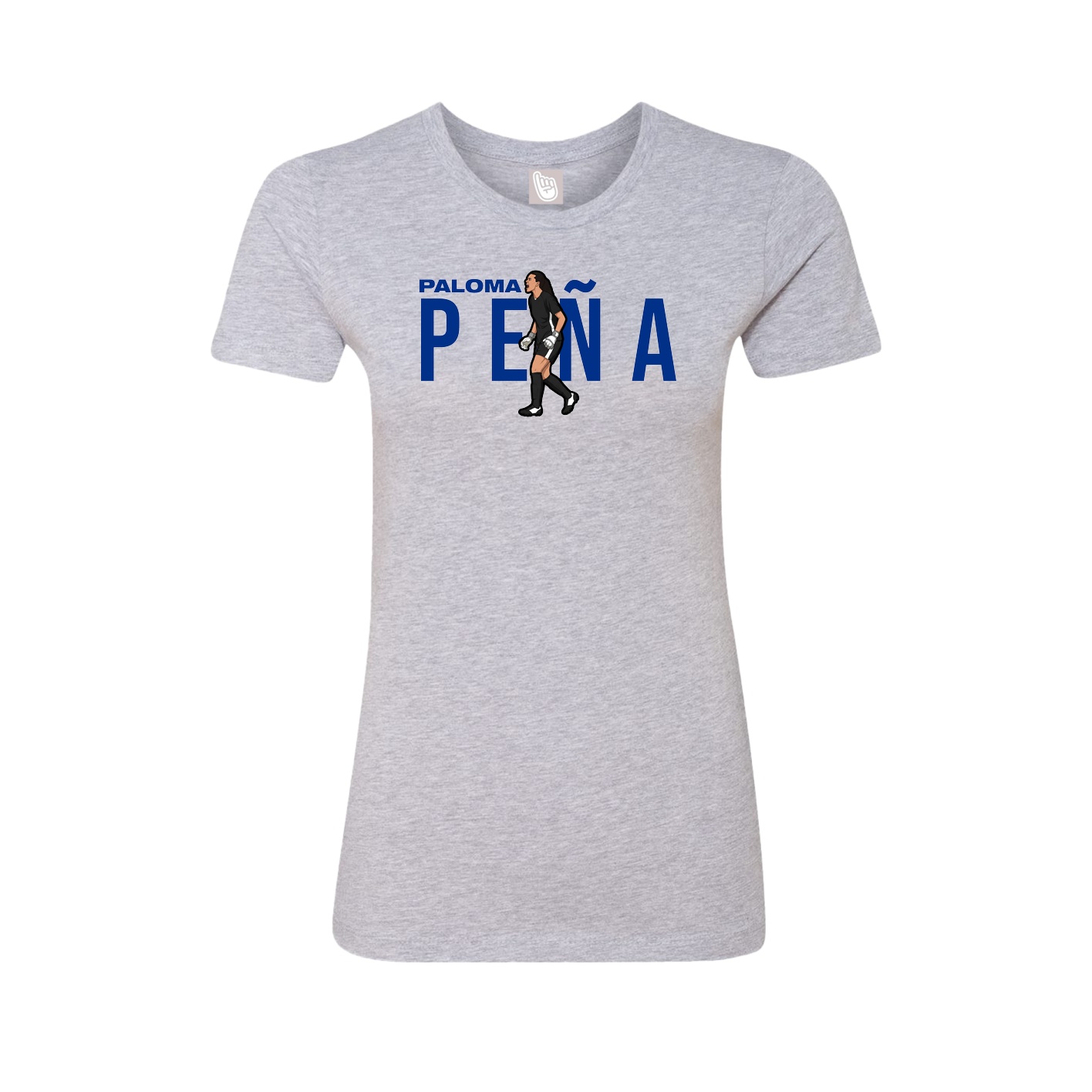 Womens Tee — Player Name in Grey