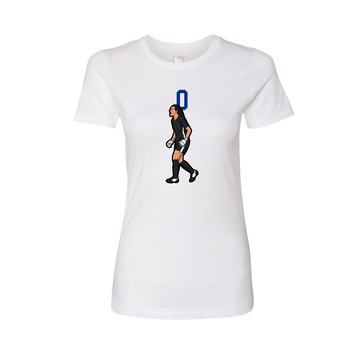 Womens Tee — Number Top in White
