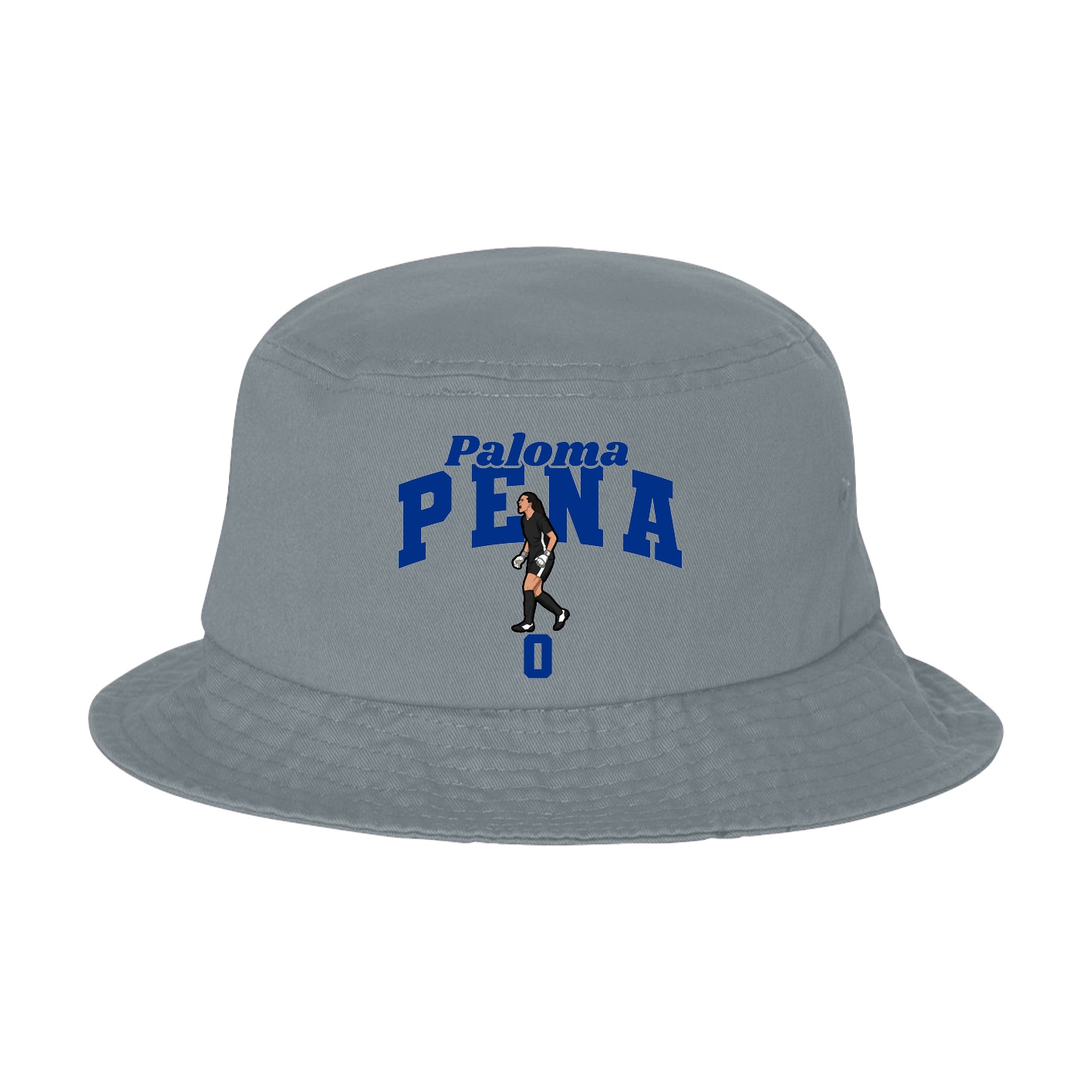 Bucket Cap — Signature Arch in Grey