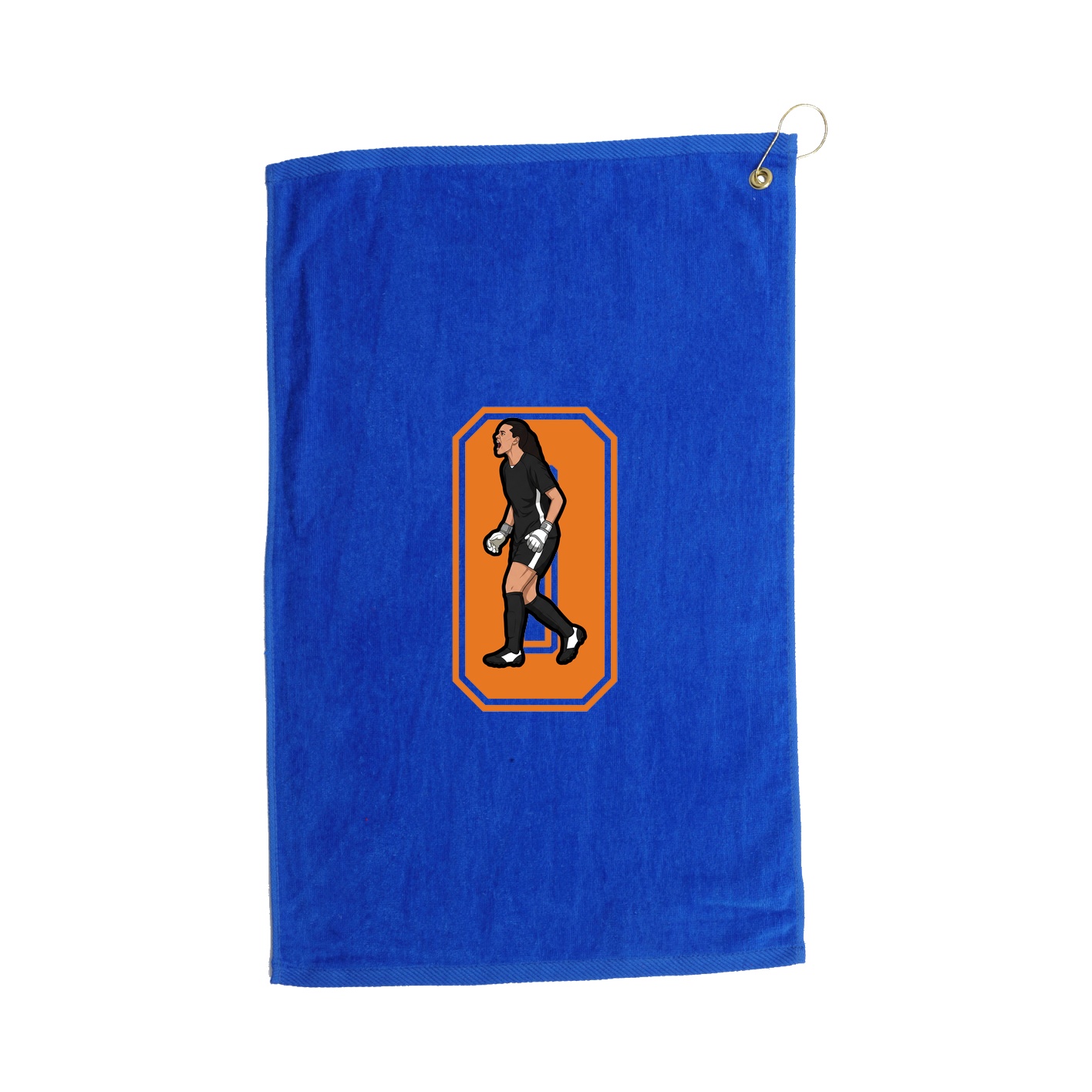 Golf Towel — Number in Royal