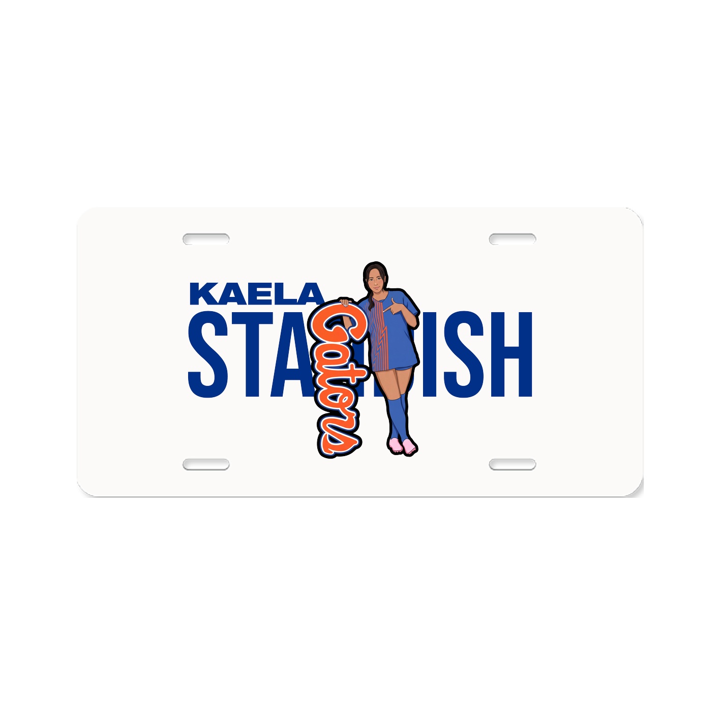 License Plate — Player Name in Classic