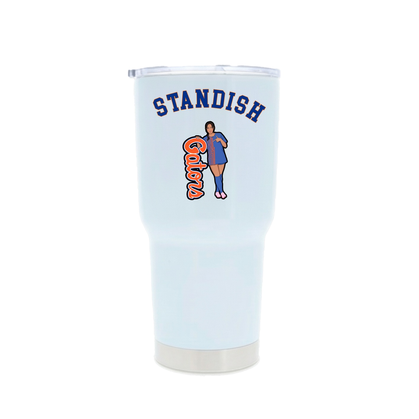 30oz Stainless Steel Tumbler — Shirsey Arch in White