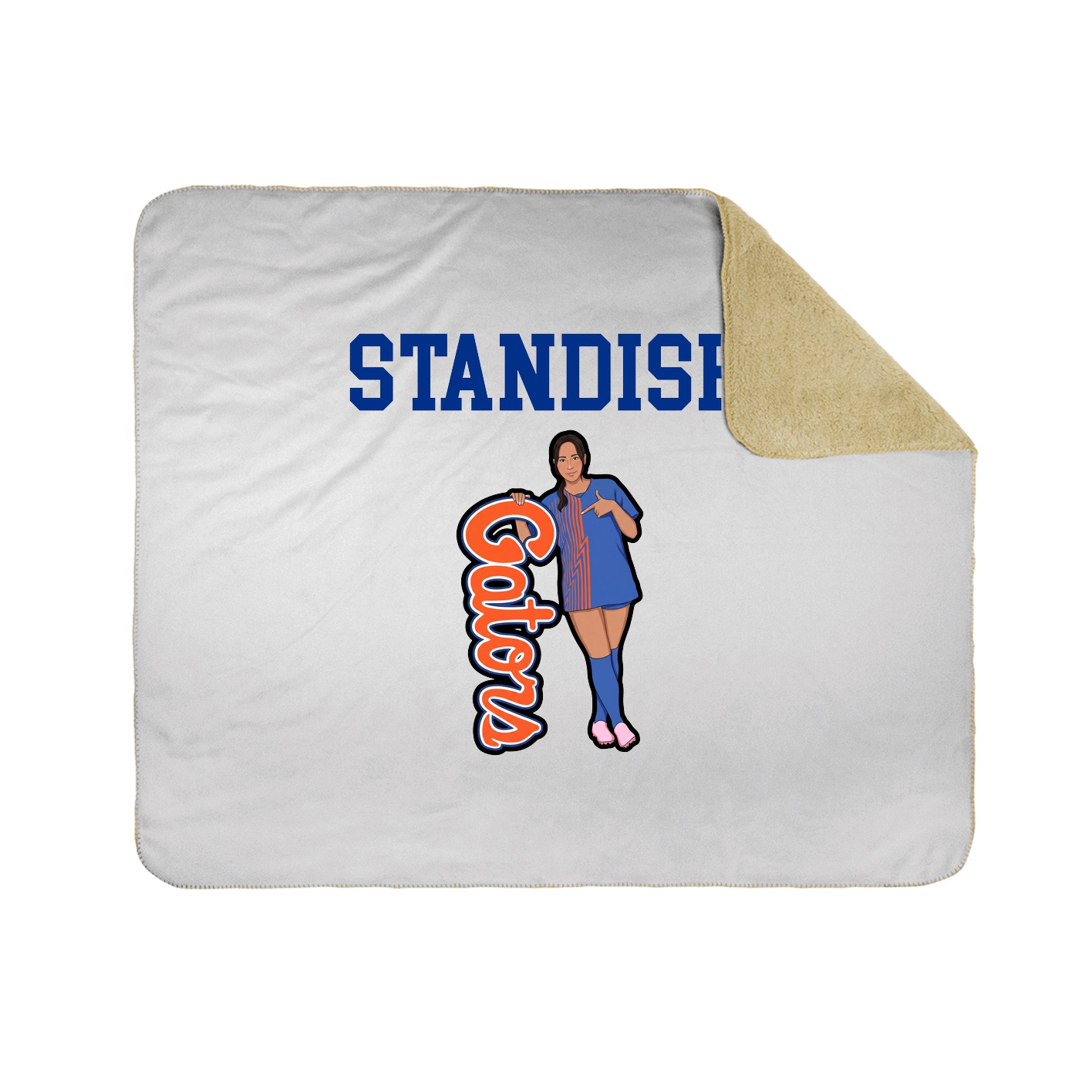 Throw Blanket — Shirsey in White