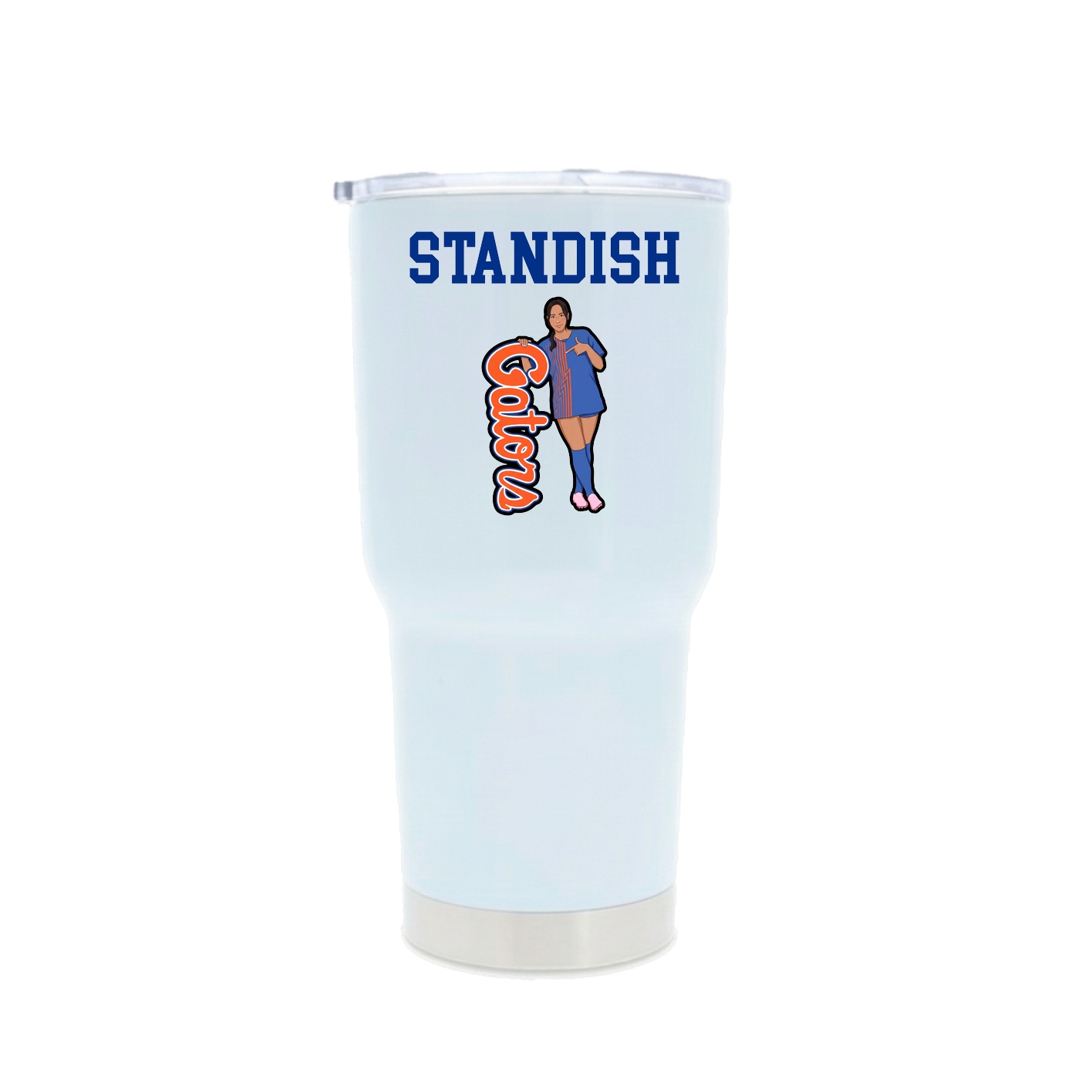 30oz Stainless Steel Tumbler — Shirsey in White