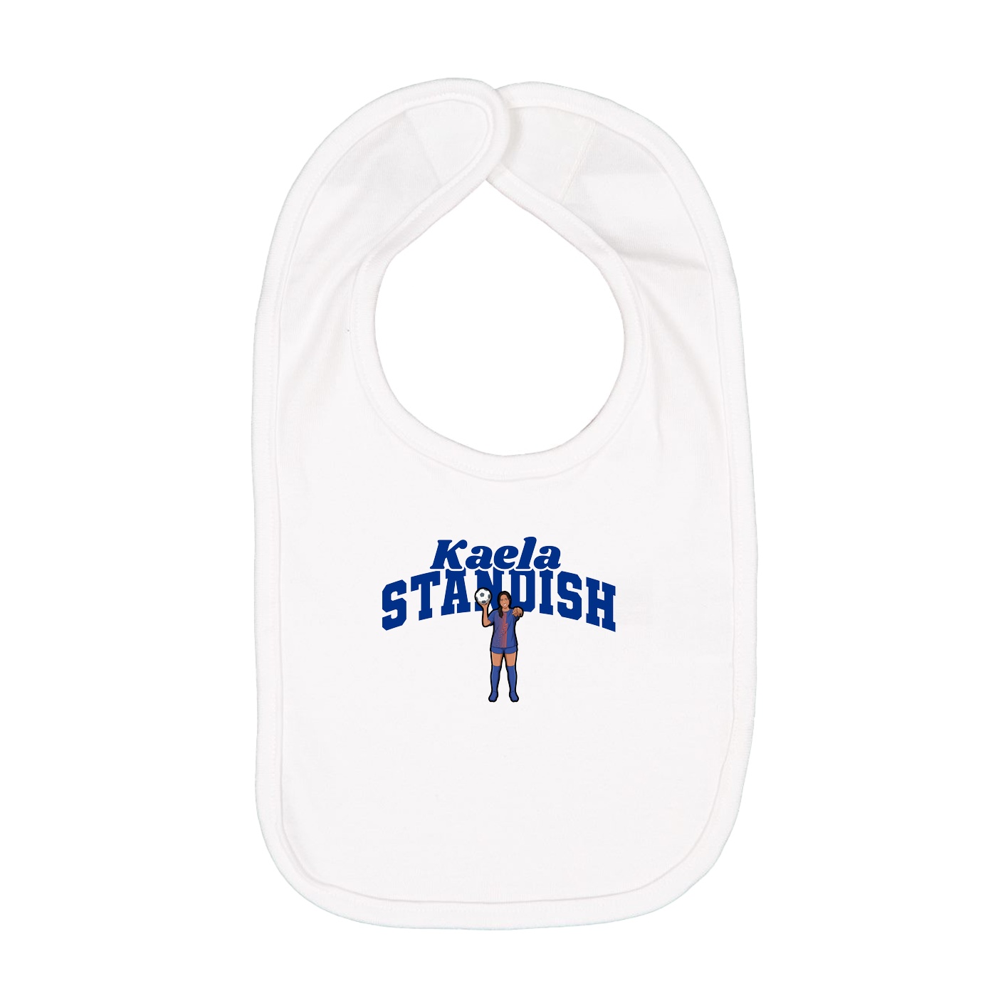 Infant Bib — Signature Arch in White
