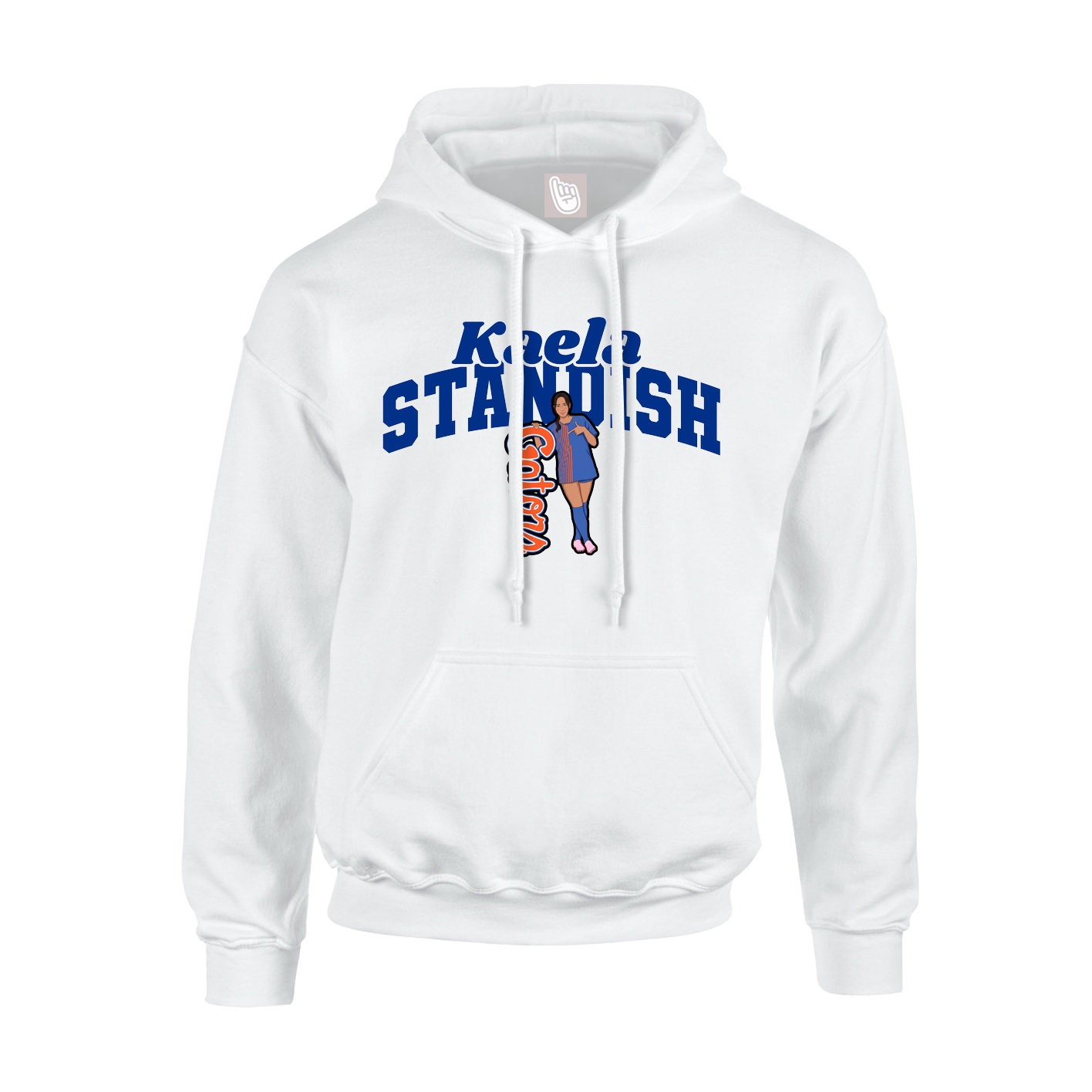Youth Hoodie — Signature Arch in White