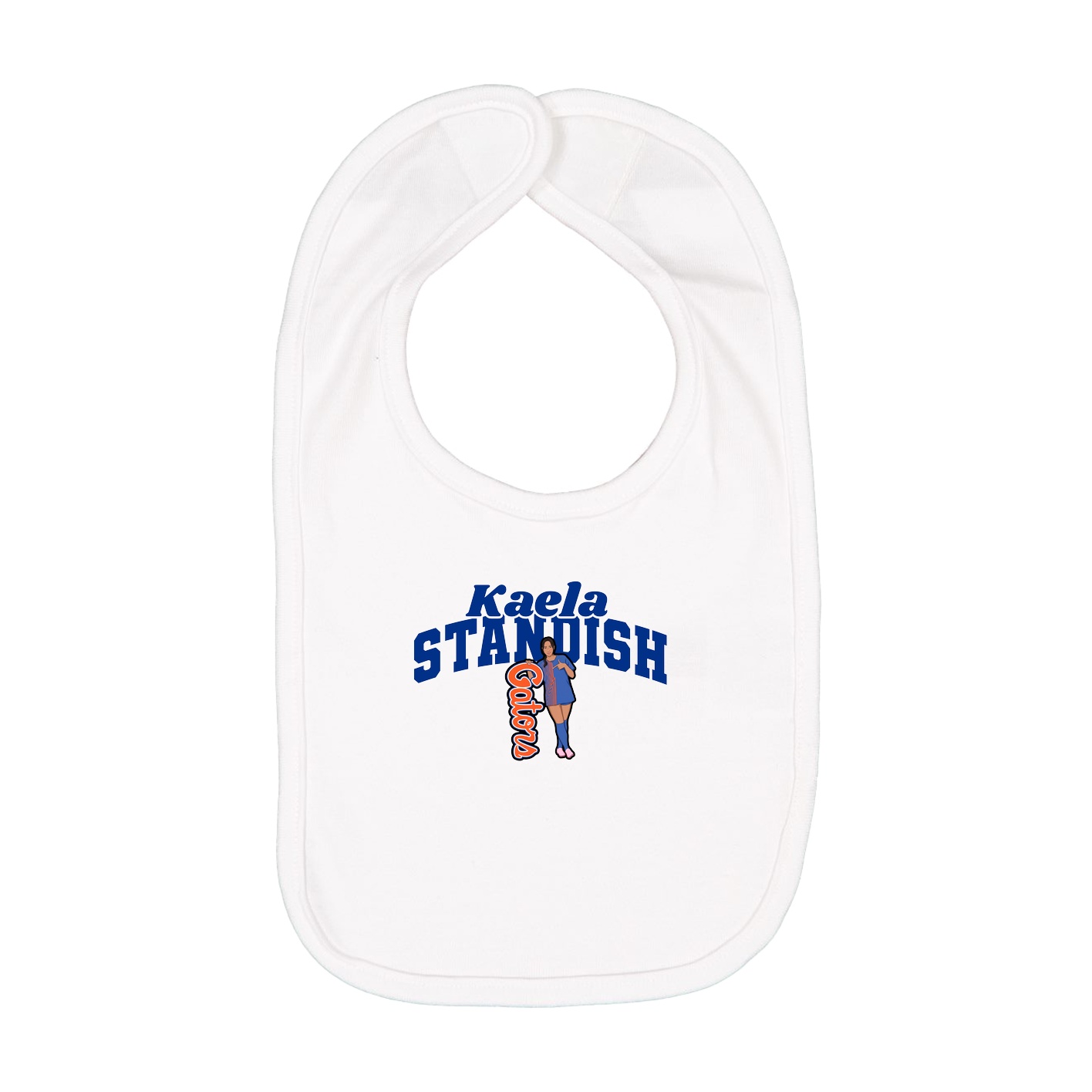 Infant Bib — Signature Arch in White