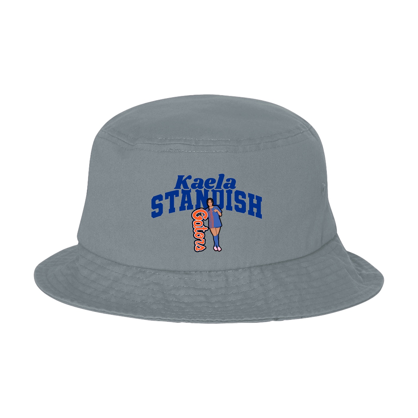 Bucket Cap — Signature Arch in Grey