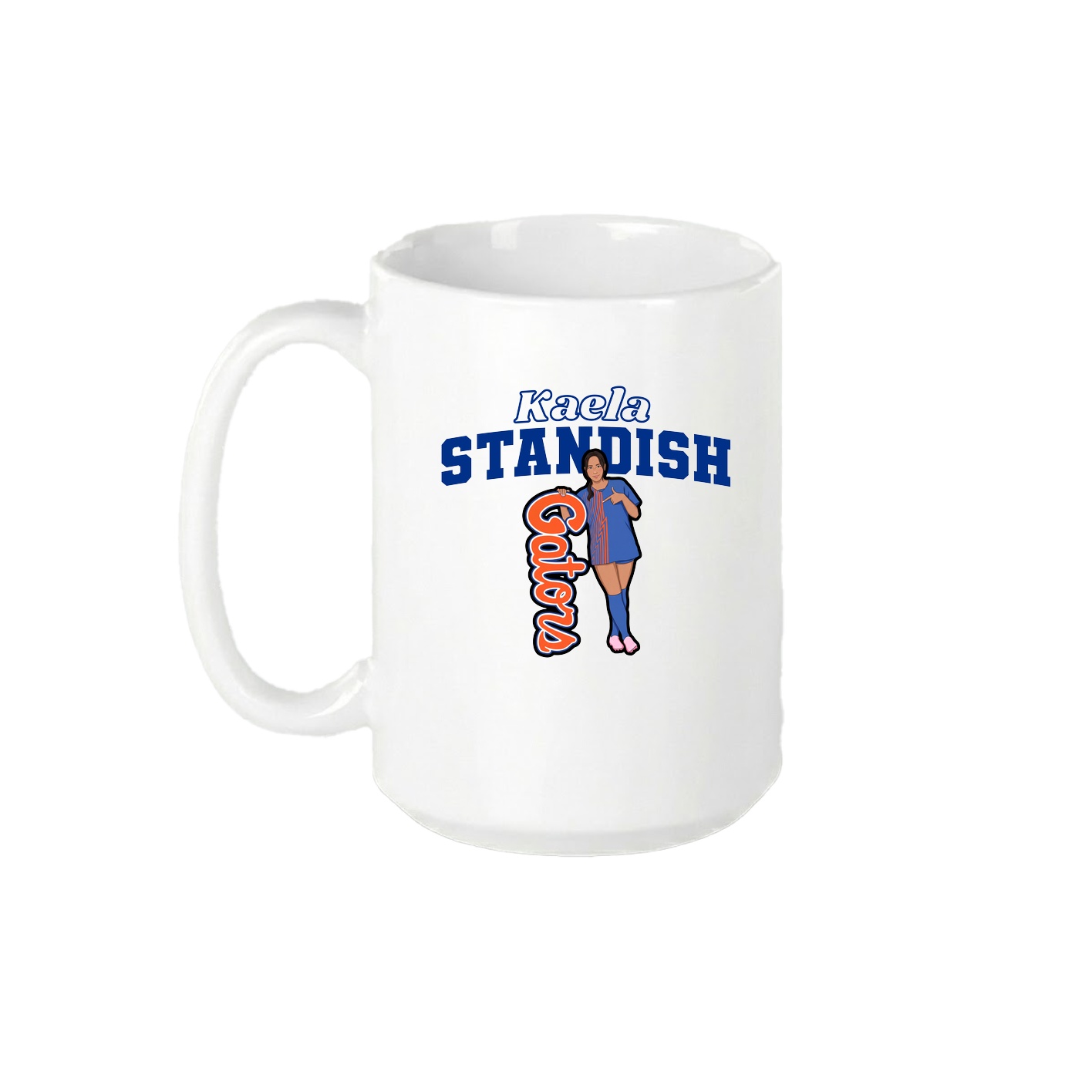 15oz Coffee Mug — Name Arch in White
