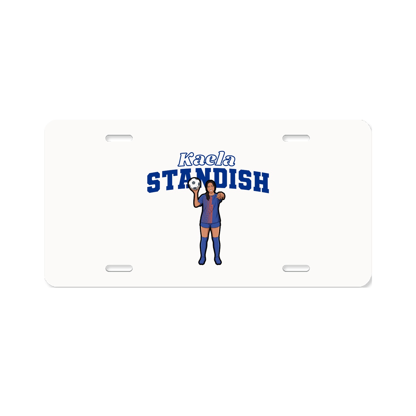 License Plate — Name Arch in Classic