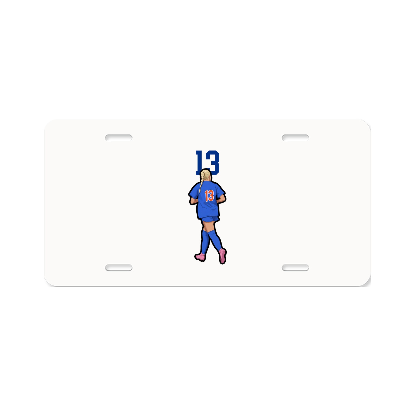 License Plate — Number Top in Classic