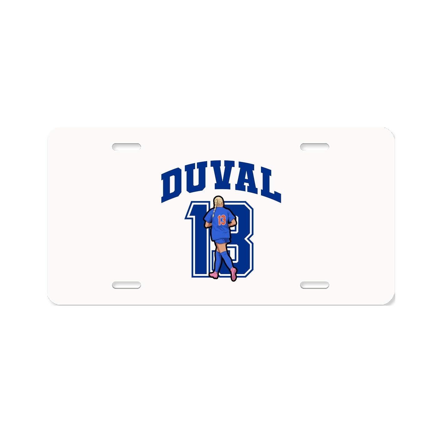 License Plate — Number in Classic