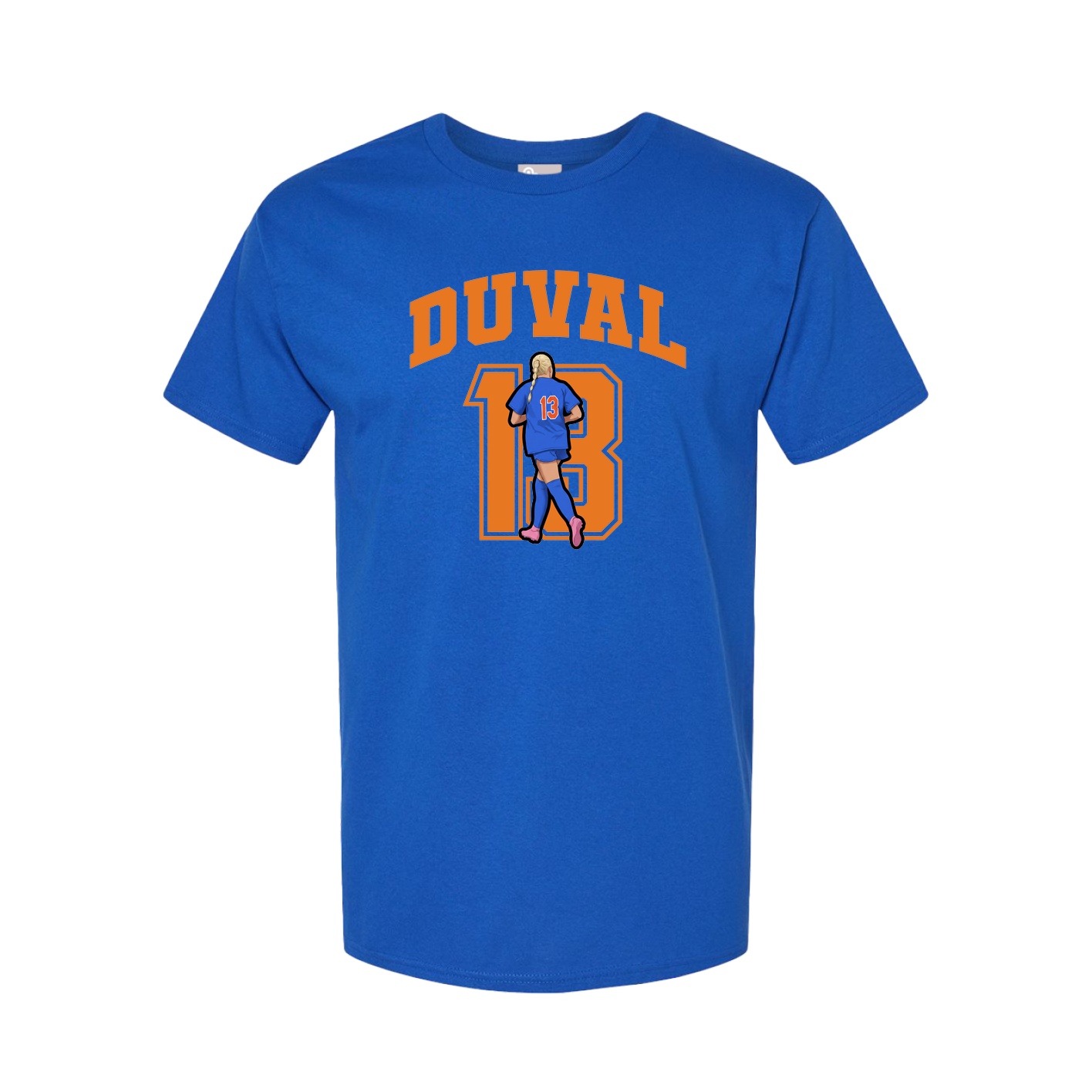 Youth Tee — Number in Royal