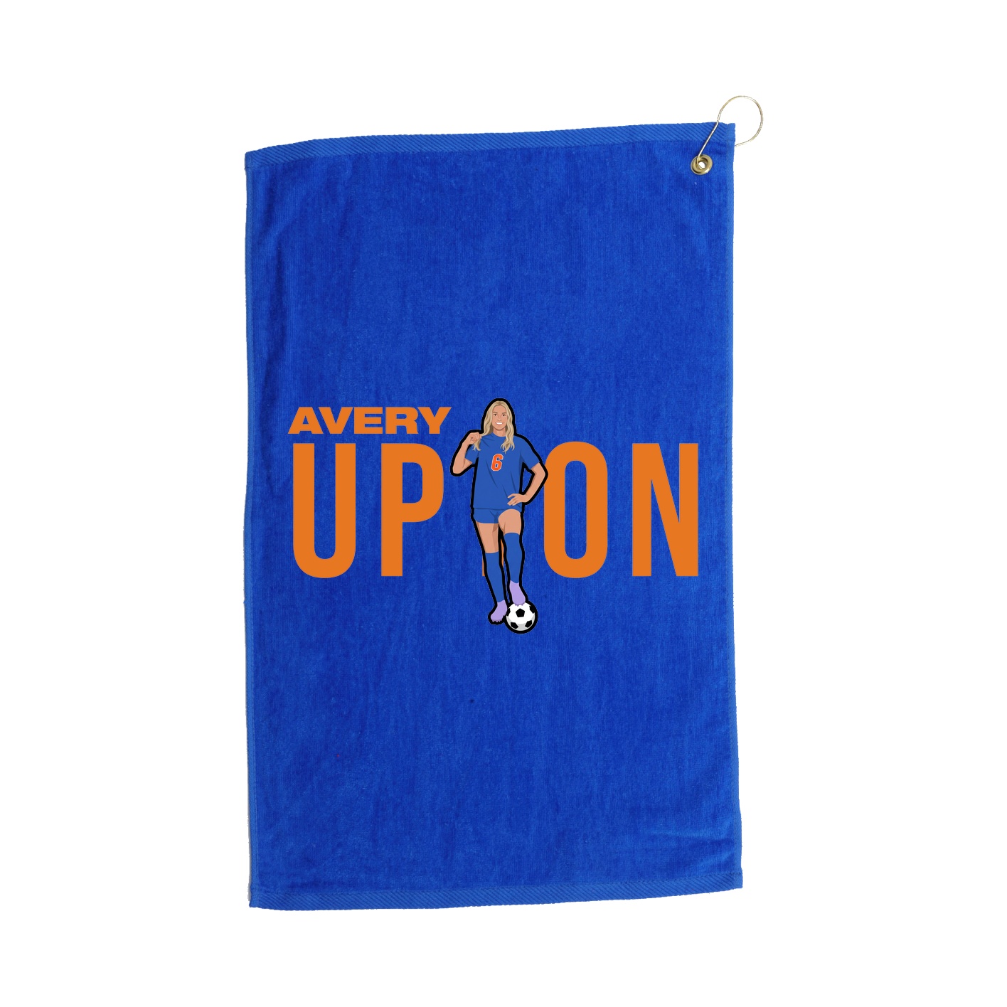 Golf Towel — Player Name in Royal