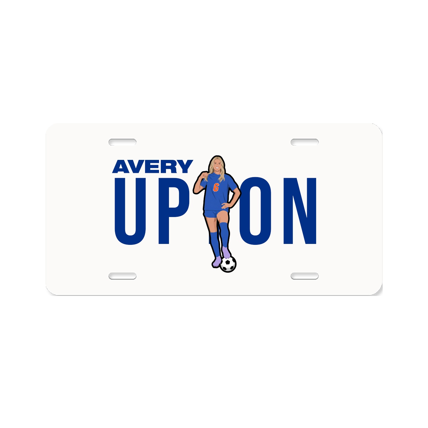 License Plate — Player Name in Classic