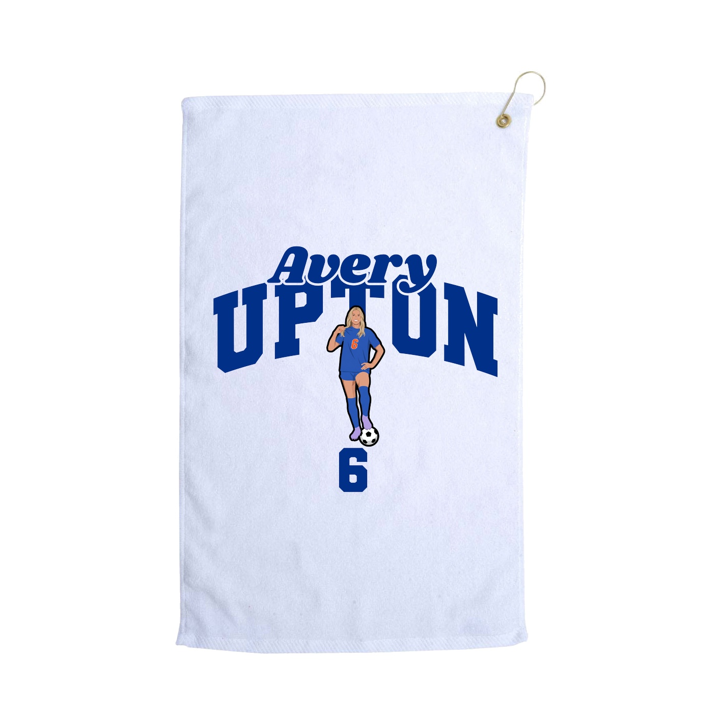 Golf Towel — Signature Arch in White