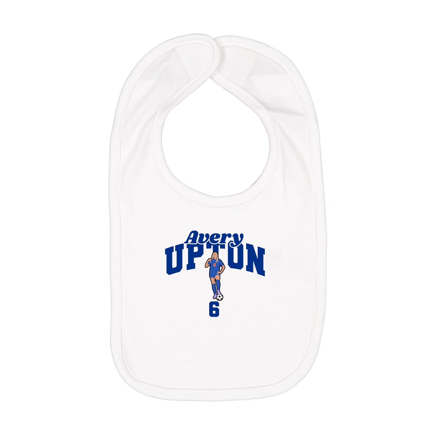 Infant Bib — Signature Arch in White