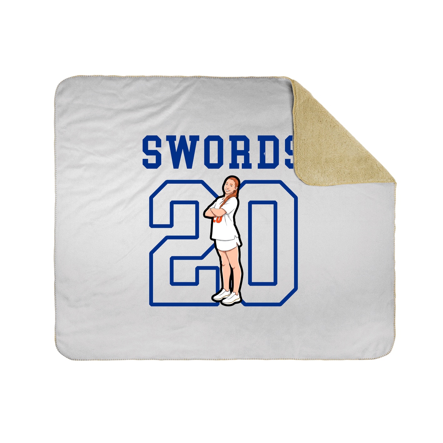 Throw Blanket — Shirsey in White