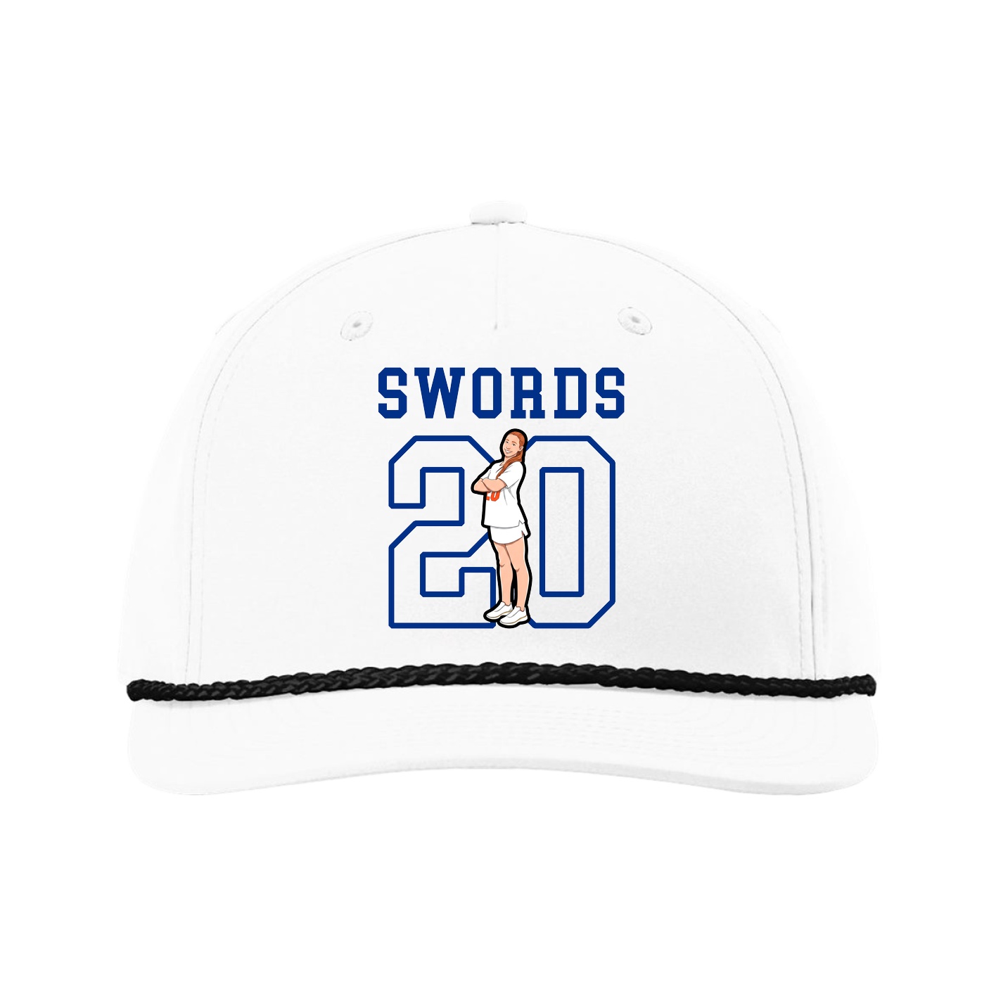 Five-Panel Classic Rope Cap — Shirsey in White