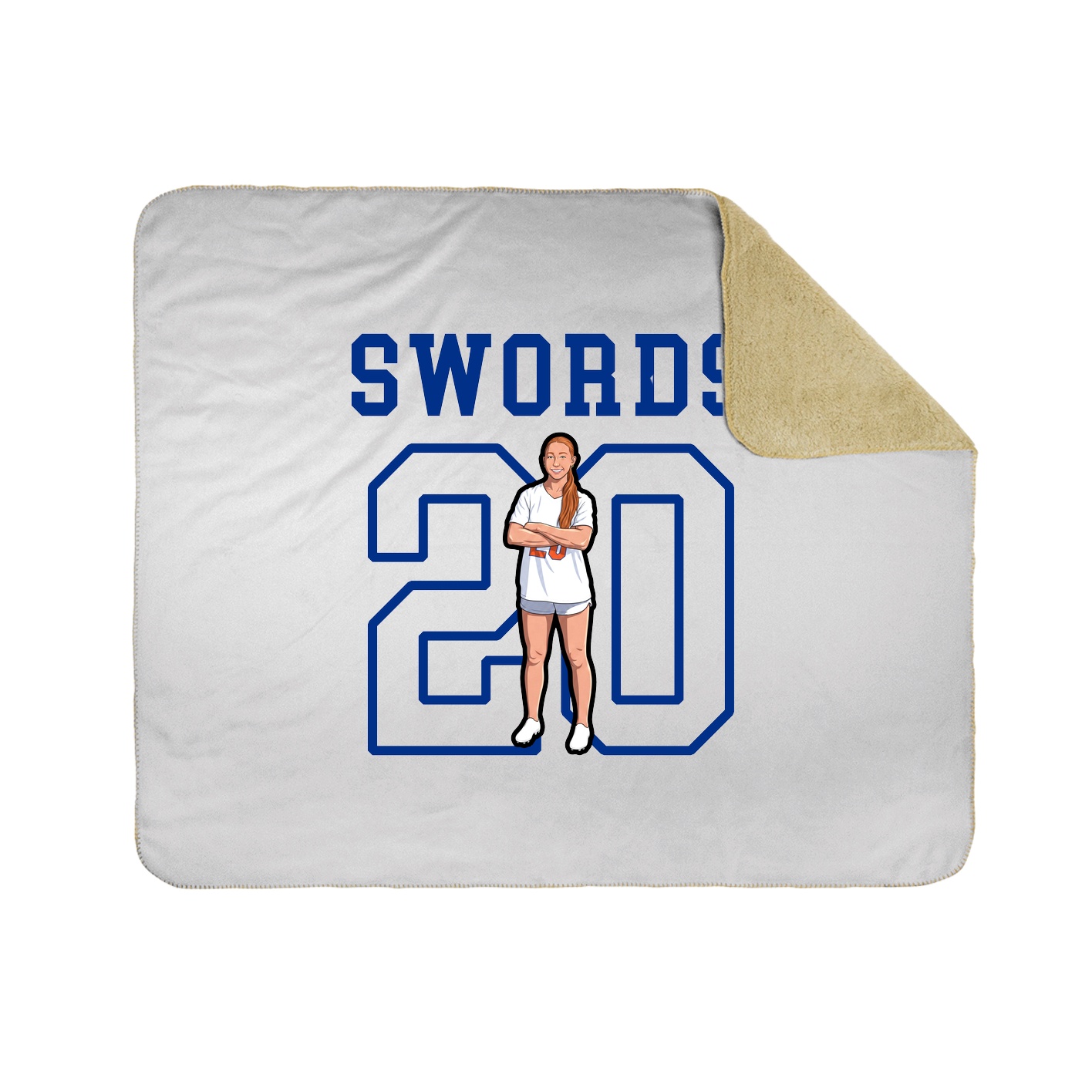 Throw Blanket — Shirsey in White
